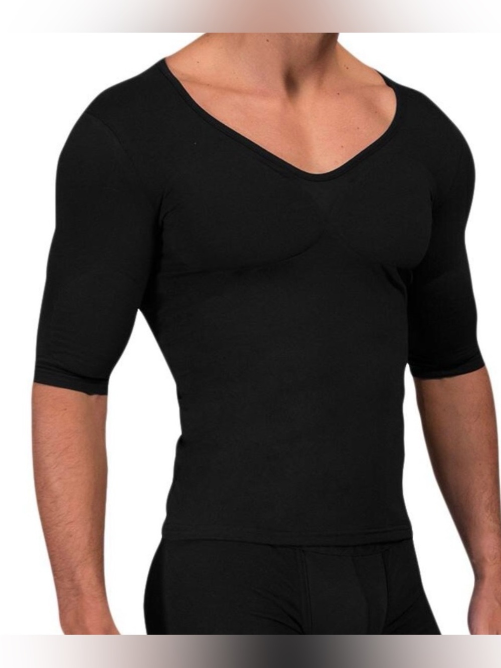 Rounderbum Men’s Muscle Compression Shapewear Top sz L